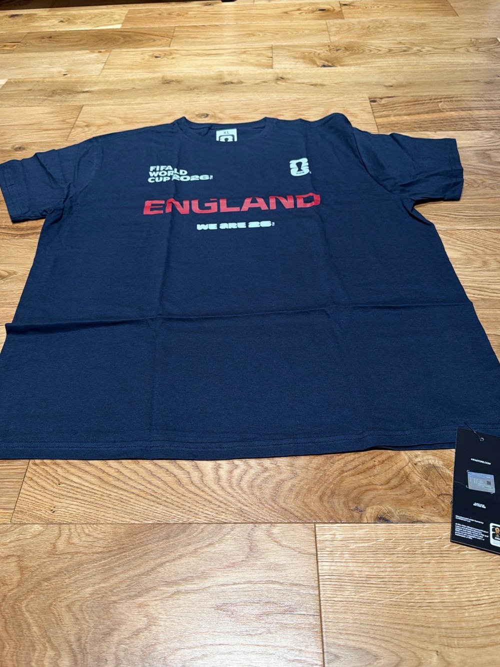 NWT FIFA World Cup 2026 England We Are 26 T-Shirt Navy XL